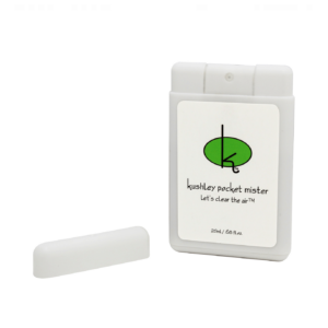 The Kushley pocket mister provides you with 200 uses and quickly rids the air of unwanted smells.